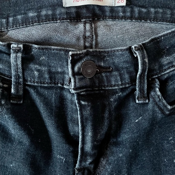 Black Levi’s Jeans - 710 Super Skinny - Picture 2 of 4